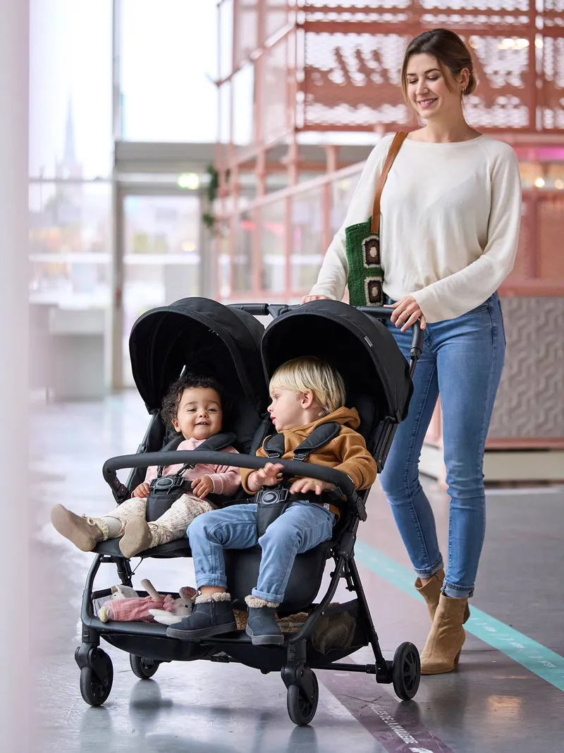 Vertbaudet Vertbaudet Geschwister-Kinderwagen Spica, Schwarz, – Produktbild 1 von 4
