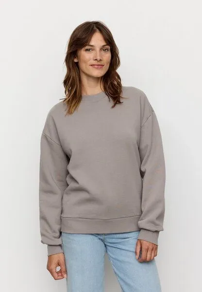 recolution Damen Sweatshirt aus Bio-Baumwolle - NERINE - recolution, Greige (grau), – Produktbild 4 von 4