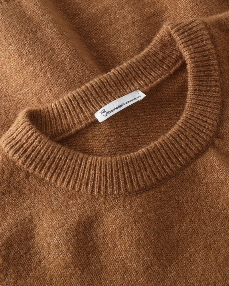 KnowledgeCotton Apparel KnowledgeCotton Apparel Herren vegan Pullover Soufflé Garn Lion Braun, Braun, – Produktbild 2 von 2