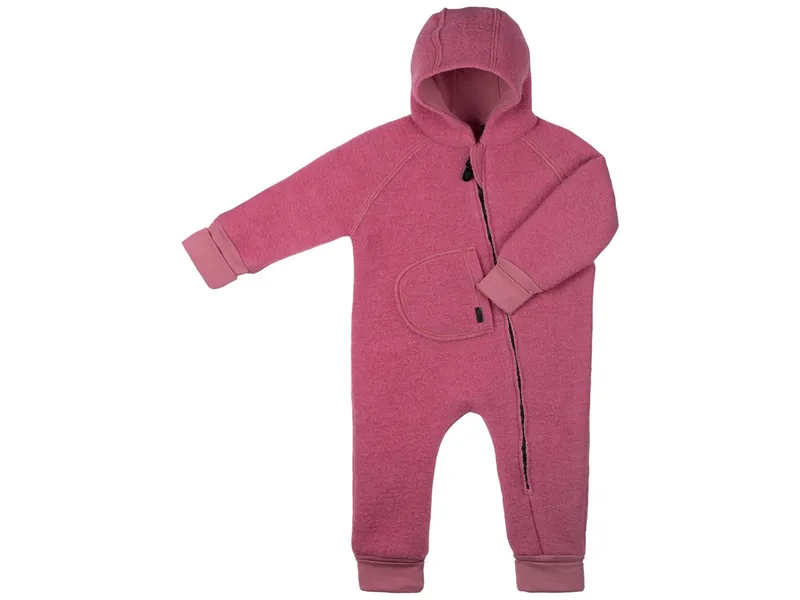 Pure pure by Bauer PURE PURE by Bauer Baby Overall mit Kapuze Bio-Schurwolle Walk dusty pink Gr.86, Pink, – Produktbild 1 von 1