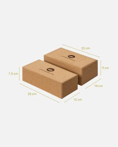 Lotuscrafts Lotuscrafts Yogablock Kork Supra Grip - ökologisch hergestellt (Klein) – Produktbild 4 von 6