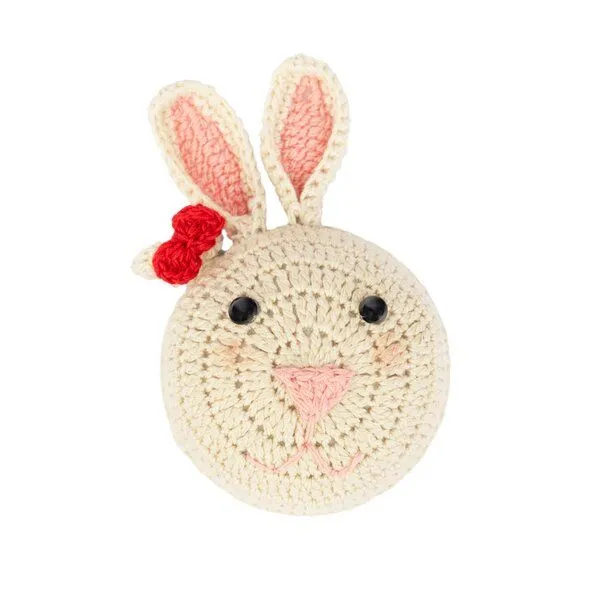 El Puente El Puente Maßband Hase in Beige-Rosa | Fair Trade & Handmade aus Vietnam, Natur, – Produktbild 1 von 2