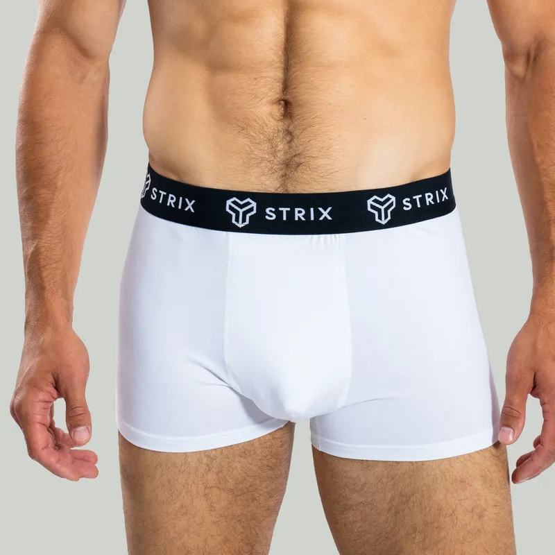 GymBeam OG1 STRIX Essential Trunks Boxershorts für Männer 2er-Pack in White M – Produktbild 1 von 1