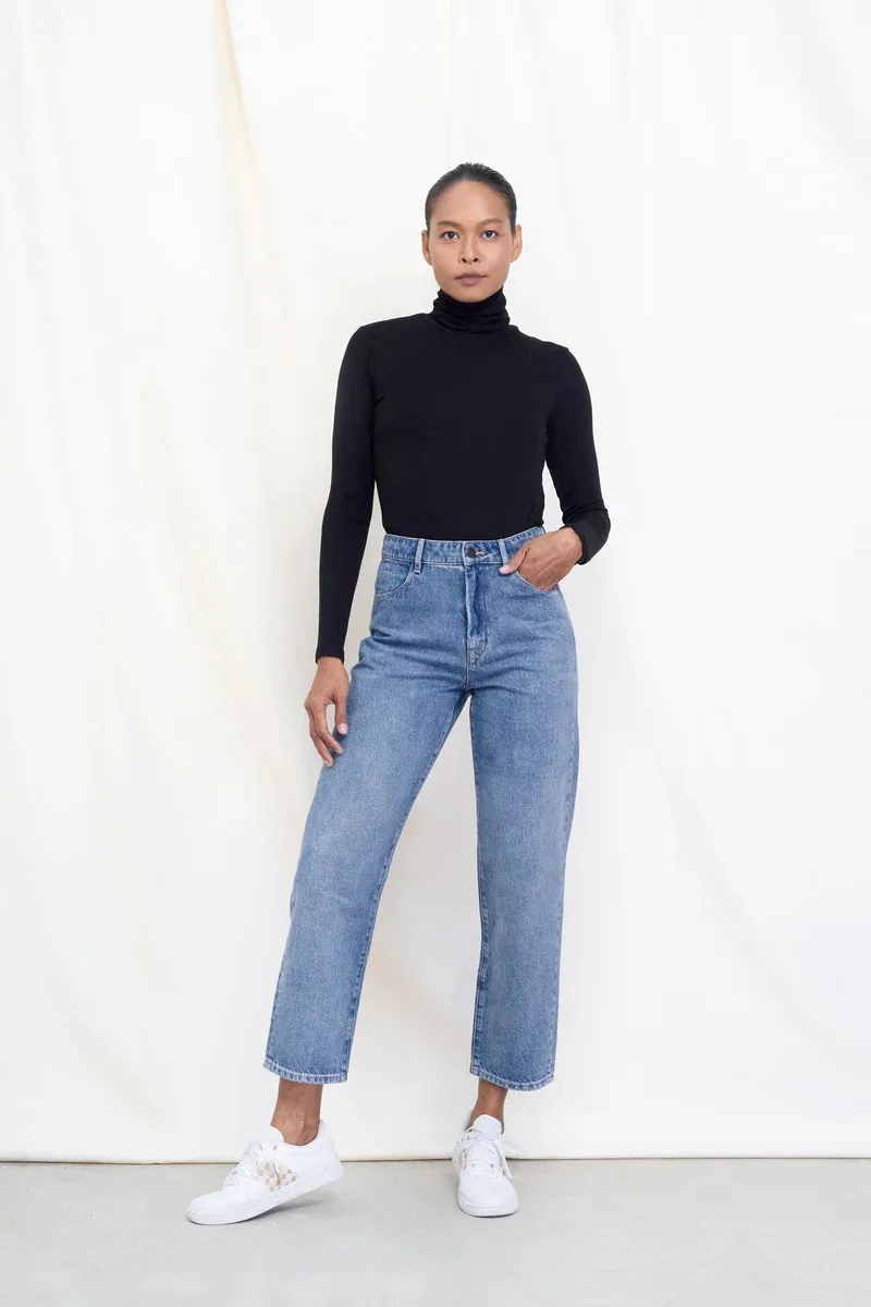 DAWN Jeanshose Wide Straight Modell: Minimal, Light blue, – Produktbild 1 von 1