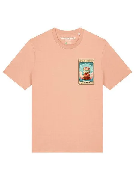 watapparel watapparel T-Shirt Unisex Tarot The Donut, Fraiche peche, – Produktbild 2 von 3