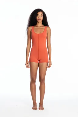 RAVENS VIEW IBIZA RAVENS VIEW IBIZA Damen vegan Mini Jumpsuit Leela Terracotta Orange – Produktbild 1 von 1