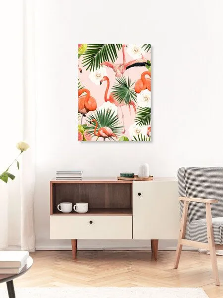 Photocircle Photocircle Poster / Leinwandbild - Flamingo Guava – Produktbild 3 von 4