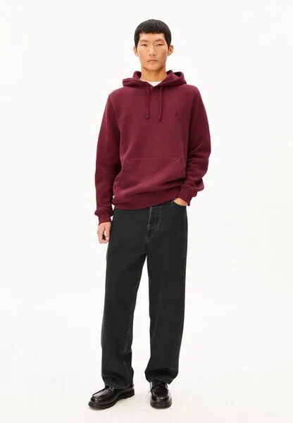 ARMEDANGELS ARMEDANGELS PAARLO FLEECE Herren Sweathoodie aus Bio-Baumwolle, Velvet red, – Produktbild 5 von 5