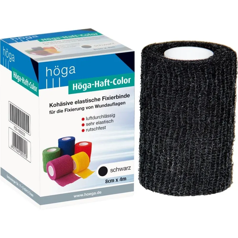 Höga-Pharm HÖGA HAFT Color Fixierb.8 cmx4 m schwarz 1 St Binden – Produktbild 1 von 1