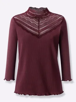 heine 3/4-Arm-Shirt burgund – Produktbild 1 von 1