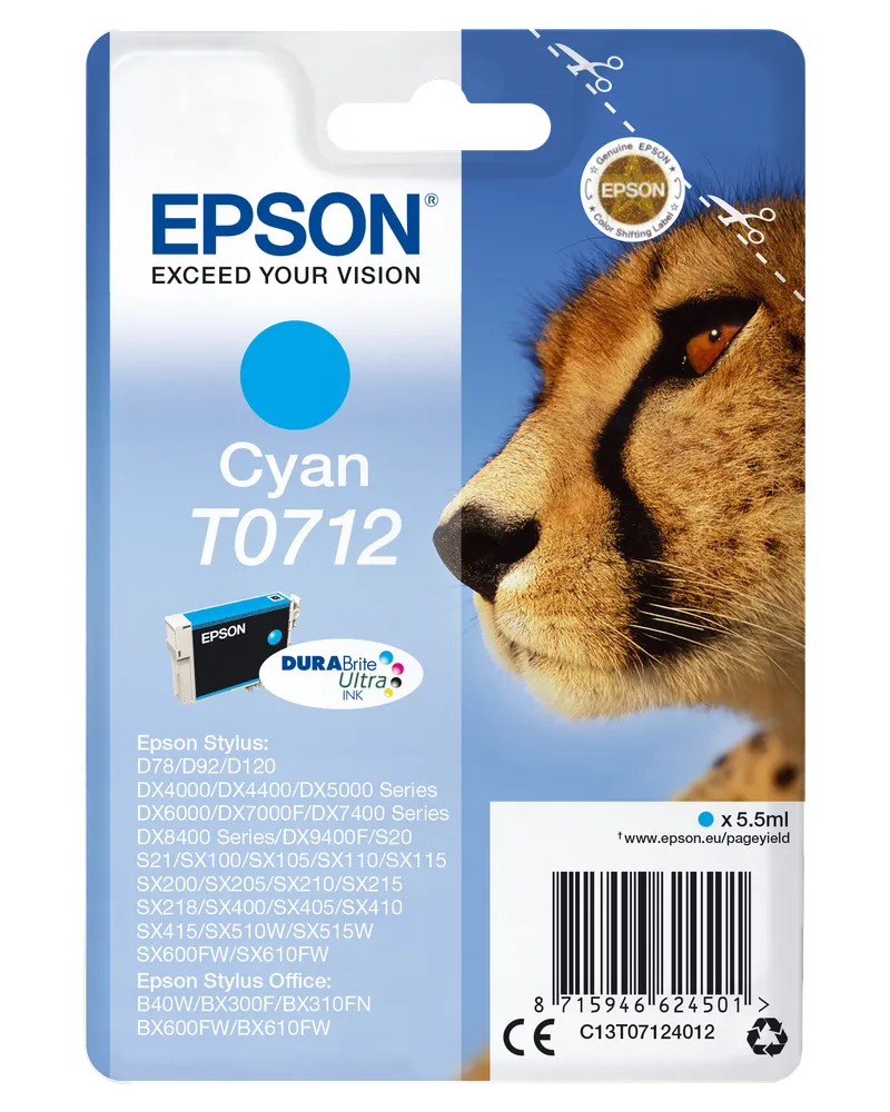 Epson Epson Tintenpatrone T071240 cyan – Produktbild 1 von 3
