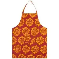 Global Mamas Global Mamas Küchen-Wendeschürze aus Biobaumwolle & Upcycling Mehlsack, Sonnenblumen-rot (rot), – Produktbild 1 von 1