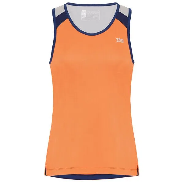 TAO Sportswear TAO Sportswear Atmungsaktives Damen Lauftop Avissa, Orange, – Produktbild 1 von 3