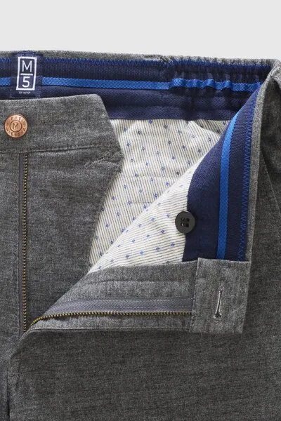 M 5 BY MEYER M 5 BY MEYER Sportliche Chino im Wool Look, Grau (mid grey), – Produktbild 8 von 8