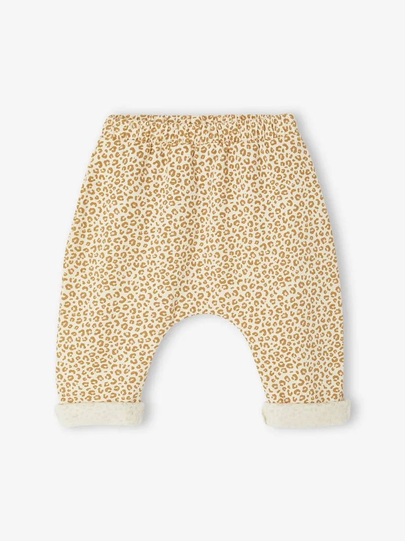 Vertbaudet Baby Sweathose für Neugeborene, Beige bedruckt, – Produktbild 2 von 3
