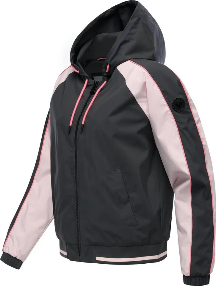 ragwear ragwear Outdoorjacke Nicandra Sporty YOUMODO Sportliche Übergangsjacke mit Kapuze, Grau, – Produktbild 3 von 4