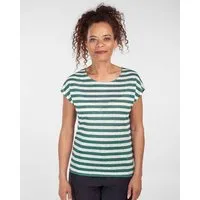 Alma & Lovis Alma & Lovis Ringel-Shirt aus Leinen | Leinen Ringel Pure, Smaragd (grün), – Produktbild 1 von 1