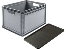 Keeeper Keeeper EURO-BOX "Robert" mit Deckel "Roberta", stapelbar, 60x40x32 cm, 64 l – Produktbild 1 von 1