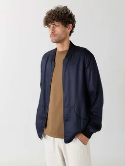 Yahmo Yahmo Herren vegan Jacke Bomber Reversible Laslo Moka/Navy – Produktbild 1 von 1