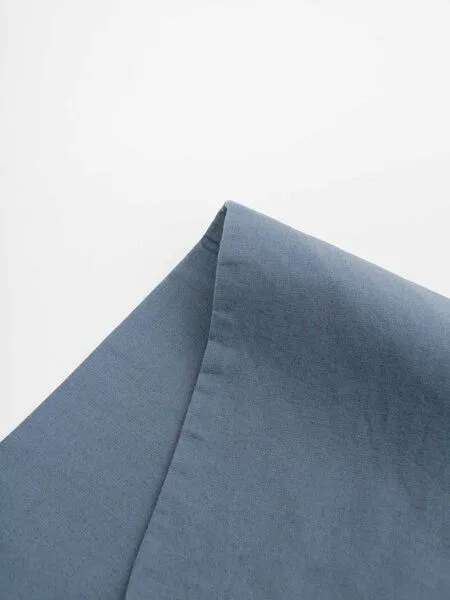 erlich textil erlich textil Michel Kopfkissenbezug aus Bio-Baumwolle, Leinen Mix, made in Europe, Taubenblau, – Produktbild 4 von 6