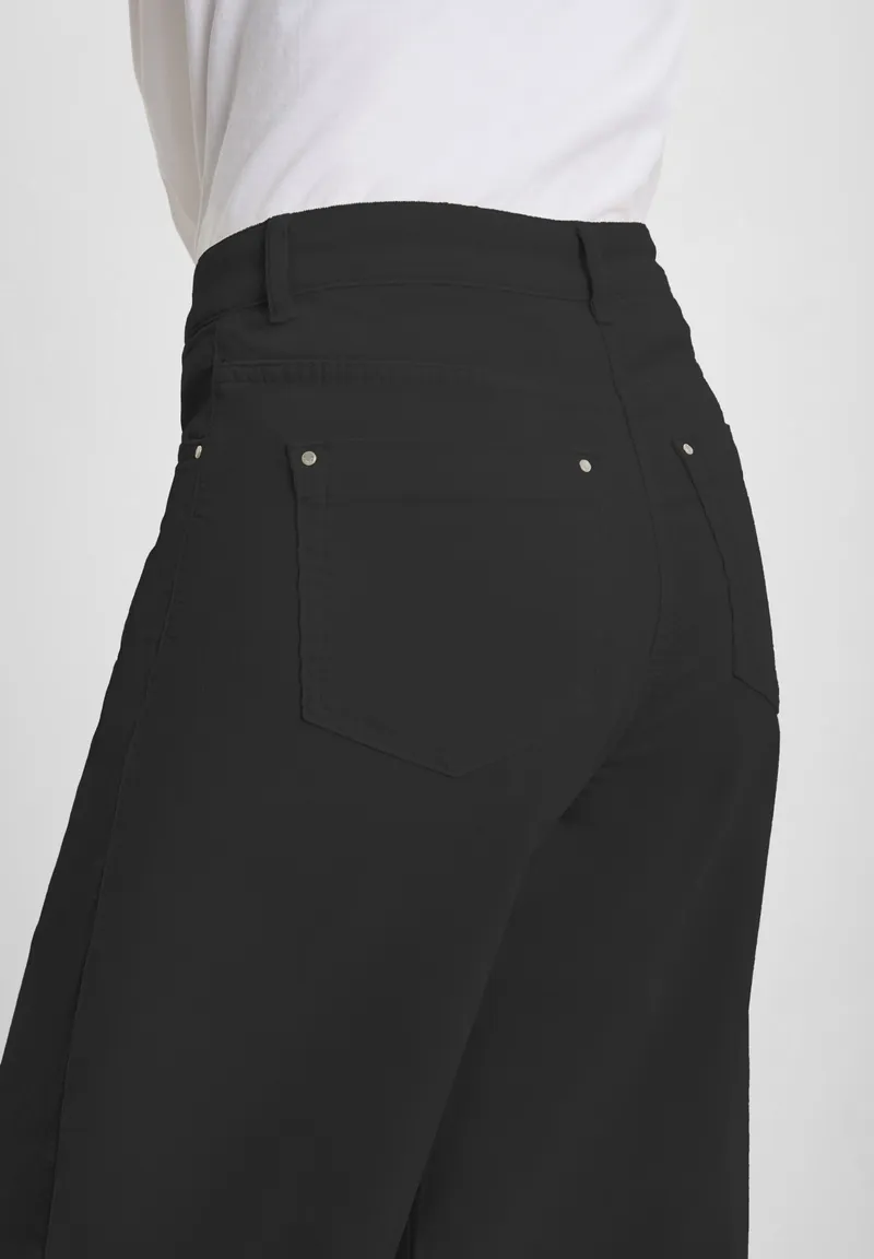 LAURIE LAURIE Damen vegan Hose Corduroy Carol Loose Schwarz, Schwarz, – Produktbild 1 von 2