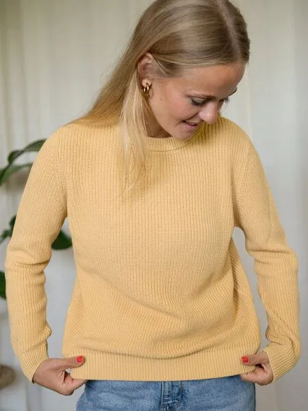 FUXBAU FUXBAU 4Seasons Frauen Strickpullover, Gelb, – Produktbild 2 von 4