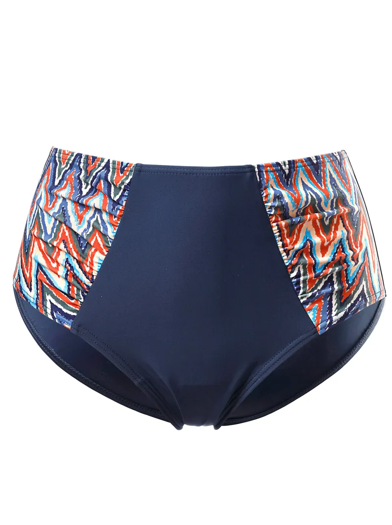 feel good Bikini-Slip marine-bunt-bedruckt, Marine-bunt-bedruckt, – Produktbild 1 von 2