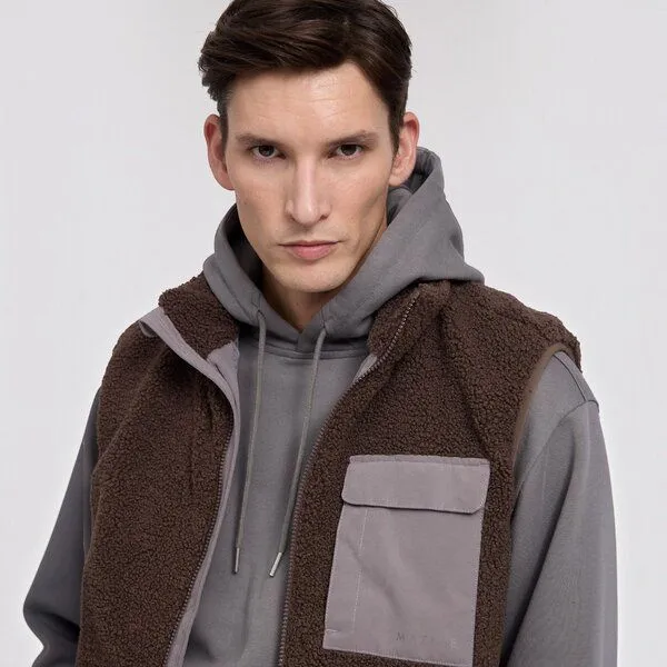 Mazine Mazine Padded Teddy-Fleece Vest – Produktbild 3 von 4