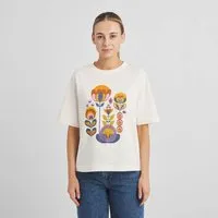 Dedicated DEDICATED T-Shirt aus Biobaumwolle "Vadstena" - Autumn Harvest, Off white (weiss), – Produktbild 1 von 1