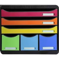 Exacompta Exacompta Schubladenbox "Iderama", DIN A4+, 6 Schubladen, regenbogen – Produktbild 1 von 1