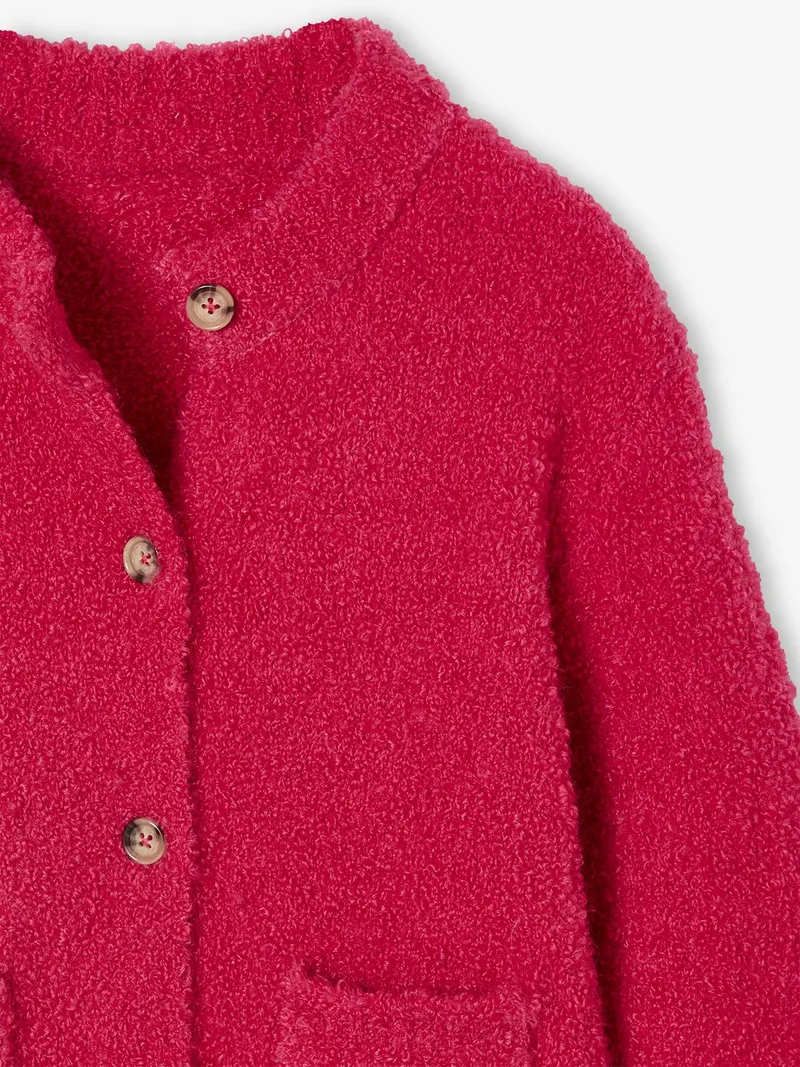 Vertbaudet Strickjacke Mädchen, Fuchsia, – Produktbild 4 von 4