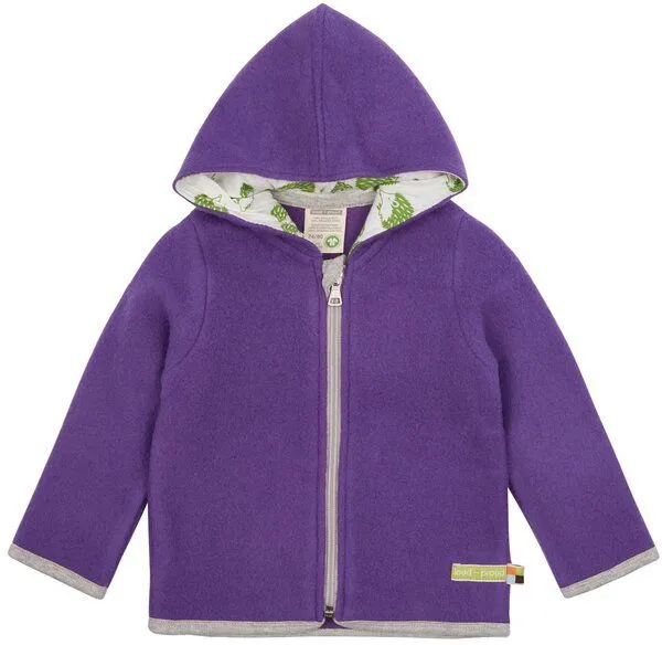 loud + proud loud + proud Baby & Kinder Jacke Wollfleece, GOTS-zertifiziert, Violet(lila), – Produktbild 1 von 2