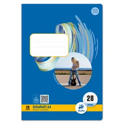 Staufen Staufen Schulheft Style DIN A4 kariert mit Rand innen/außen Lineatur 28 16 Bl. – Produktbild 1 von 1