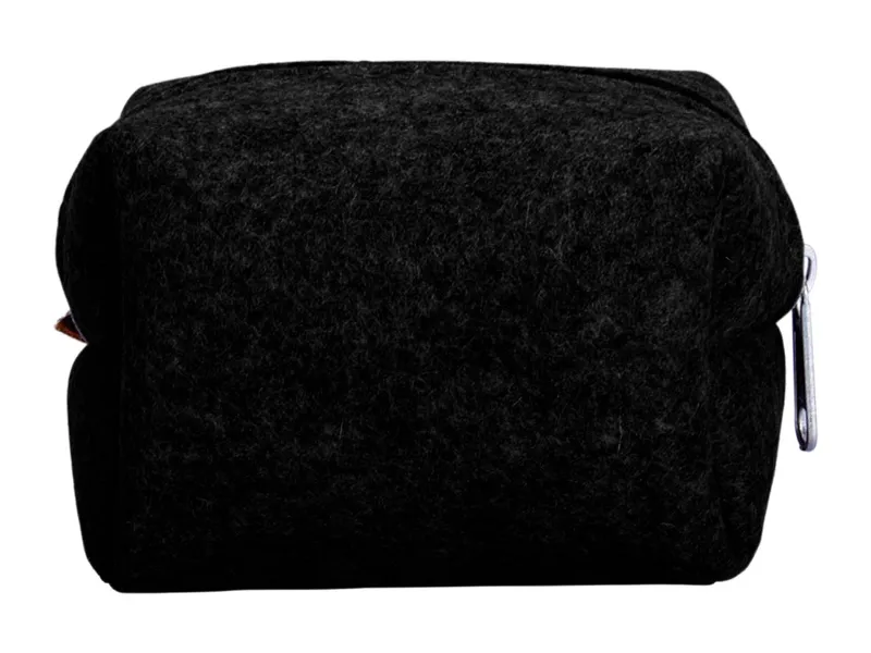 Kosmetiktasche 'Puck' aus Filz schwarz – Produktbild 1 von 1