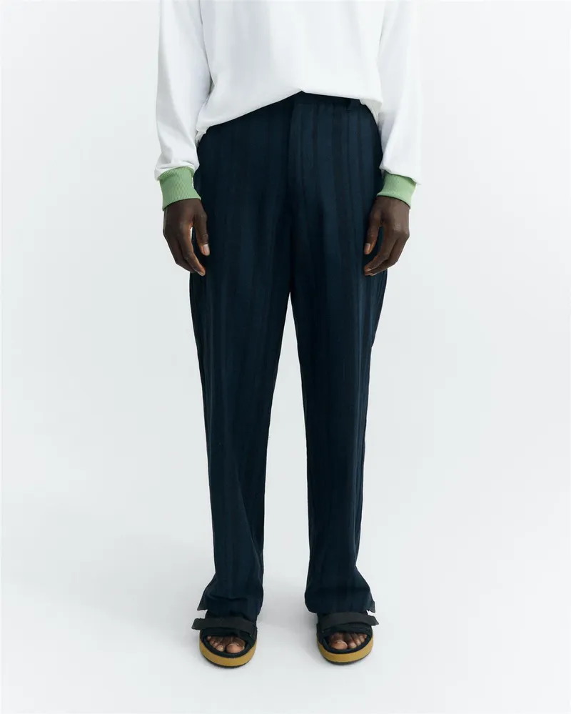 thinking mu Gestreifte Stoffhose Modell: Marc, Navy, – Produktbild 1 von 2