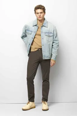 M 5 BY MEYER M 5 BY MEYER Sportliche Chino im Jersey Look – Produktbild 1 von 1