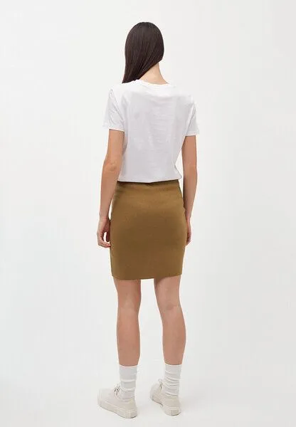 ARMEDANGELS ARMEDANGELS BEKAA - Damen Strickrock aus Bio-Baumwolle, Golden khaki, – Produktbild 2 von 4