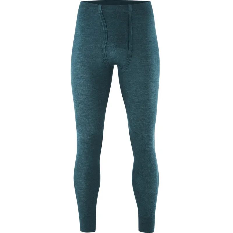 Living Crafts LIVING CRAFTS - Herren Lange Unterhose - Petrol (70% Bio-Wolle; 30% Seide), Nachhaltige Mode, Bio Bekleidung, Petrol, – Produktbild 1 von 5