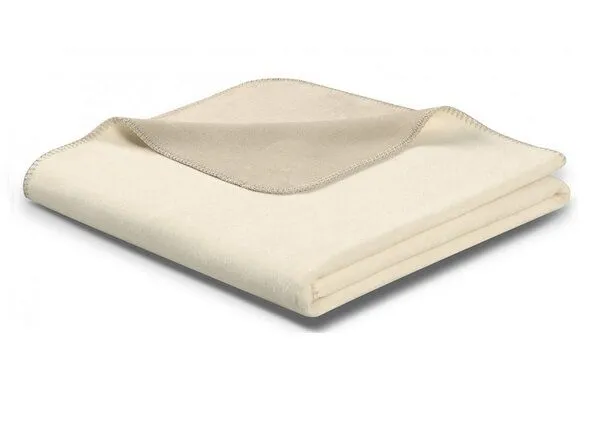 biederlack biederlack Wohn-und Kuscheldecke Duo Cotton, Ecru-feder, – Produktbild 2 von 4