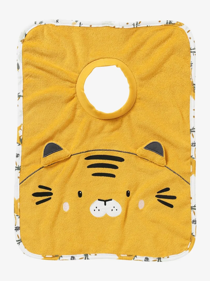 Vertbaudet Großes Baby Lätzchen, Senfgelb/tiger, – Produktbild 3 von 4