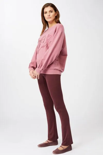 mandala Mandala "Yoga Lover" Sweater, Rosa (amethyst), – Produktbild 3 von 4