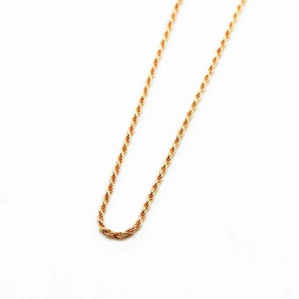 juni juni Feine Kordel Halskette Gold Vermeil 45cm - hergestellt in Deutschland – Produktbild 1 von 3
