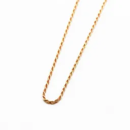 juni juni Feine Kordel Halskette Gold Vermeil 45cm - hergestellt in Deutschland – Produktbild 1 von 1