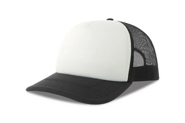 Atlantis Headwear Atlantis Headwear Damen / Herren Mesh Cap 15 Farben, Weiss/schwarz, – Produktbild 2 von 5