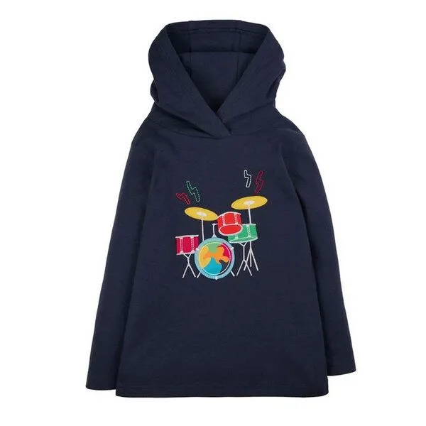 Frugi Frugi Hoodie Campfire Schlagzeug blau Campfire Hooded Top Drum – Produktbild 1 von 1