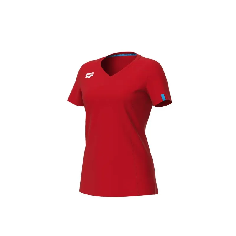 arena T-Shirt Frau Arena Team Panel, Rouge, – Produktbild 1 von 2