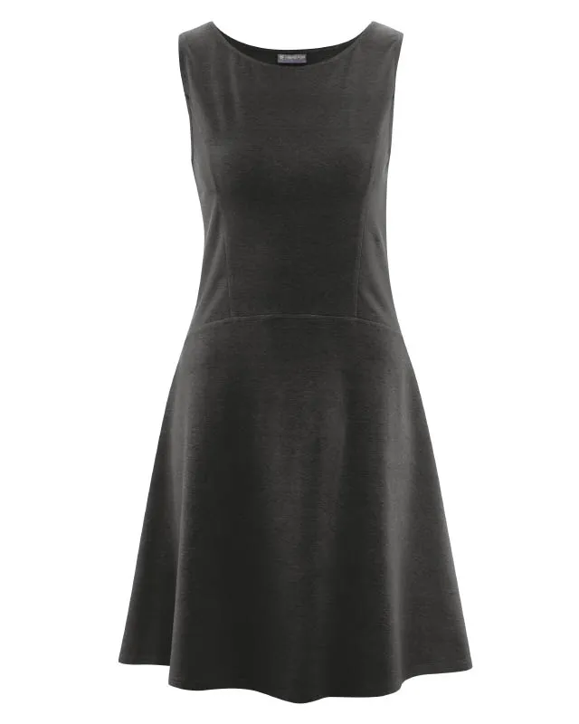 HempAge Hempage Damen vegan Sommerkleid Aus Jersey Schwarz, Schwarz, – Produktbild 2 von 2