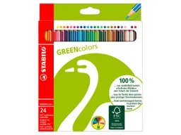 Stabilo STABILO Buntstifte 'GREENcolors' farbig sortiert, 24 Stk., sechseckig – Produktbild 1 von 1
