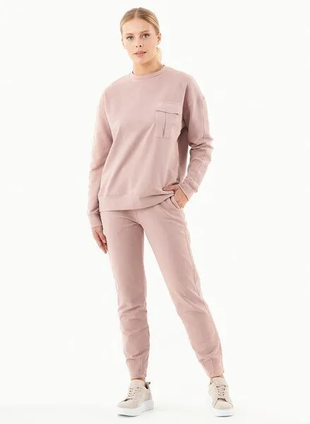 ORGANICATION ORGANICATION Sweatshirt aus Bio-Baumwolle, Rosa(misty rose), – Produktbild 2 von 4