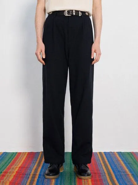 Rotholz Rotholz - Hose Flannel Pantalone Women, Schwarz, – Produktbild 3 von 4